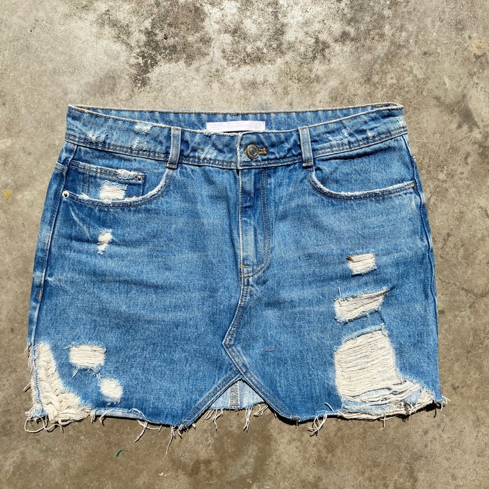 Zara Distressed Skirt